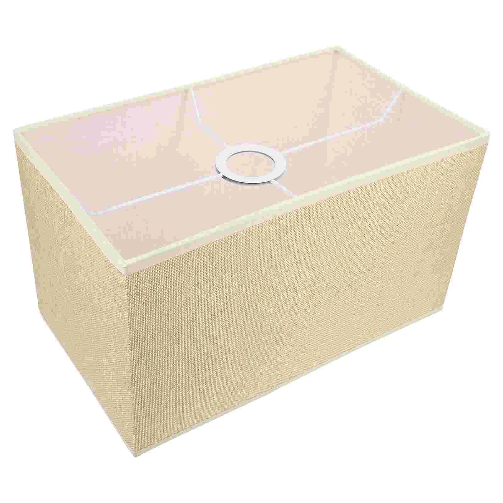 

Простой тканевый абажур Osaladi E27, Современная фотообложка, прямоугольная льняная ткань, фотозащита