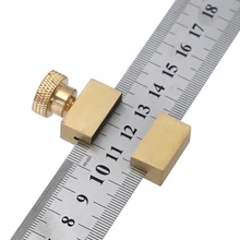 

Ruler Limit Adjuster Woodworking Line Locator Positioner Steel Steel Ruler Block With Metric Inch Scale Stainless Steel Ruler