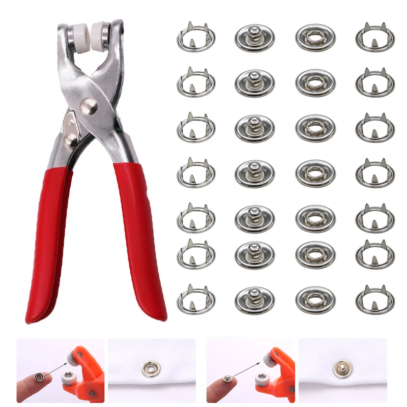 Leather Snap Button Press Stud Press Diy Snap Fastener Pliers Tool