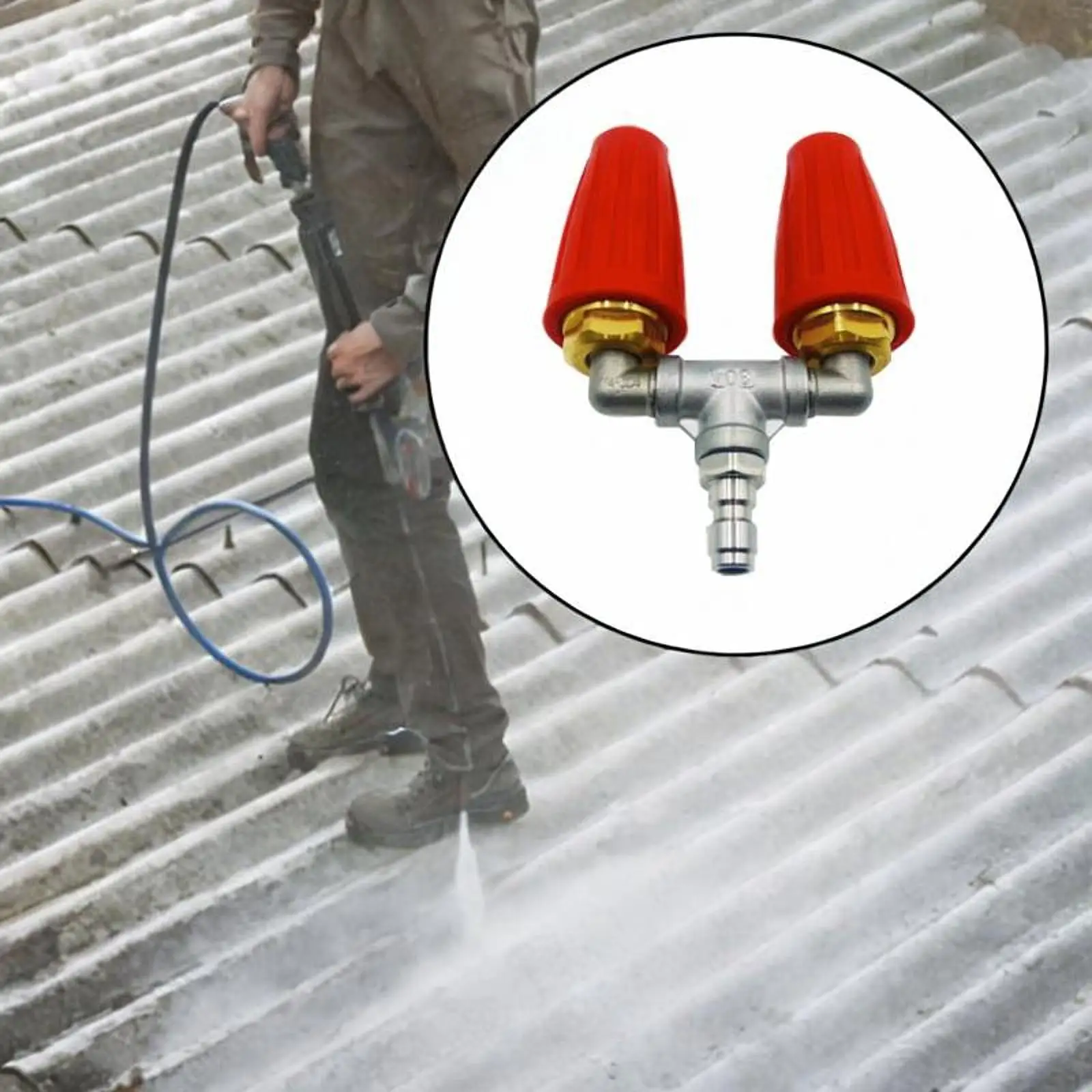 Rotating Spray Nozzle Practical Easy to Install 4000 PSI for Pressure Washer