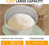 Electric Dough Maker with Weighing Function,5.2QT Dough Mixer with Ferment Function,Household Bread Maker Kitchen Flour 6