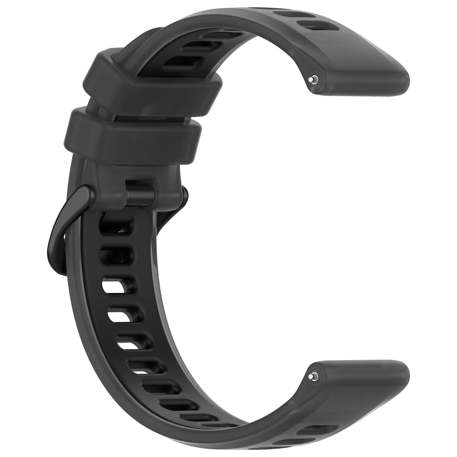Silikonarmband für Garmin Forerunner 570 47 mm 42 mm/970/55 Halbtransparentes zweifarbiges Ersatzband für Vivoactive 6-5/Active 6 – Detail 19