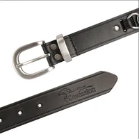 Cavassion English Equestrian Belt Men Women Horse Riding Stirrup Strap Genuine Leather Top Layer Cowhide Stainless Steel Buckle 2