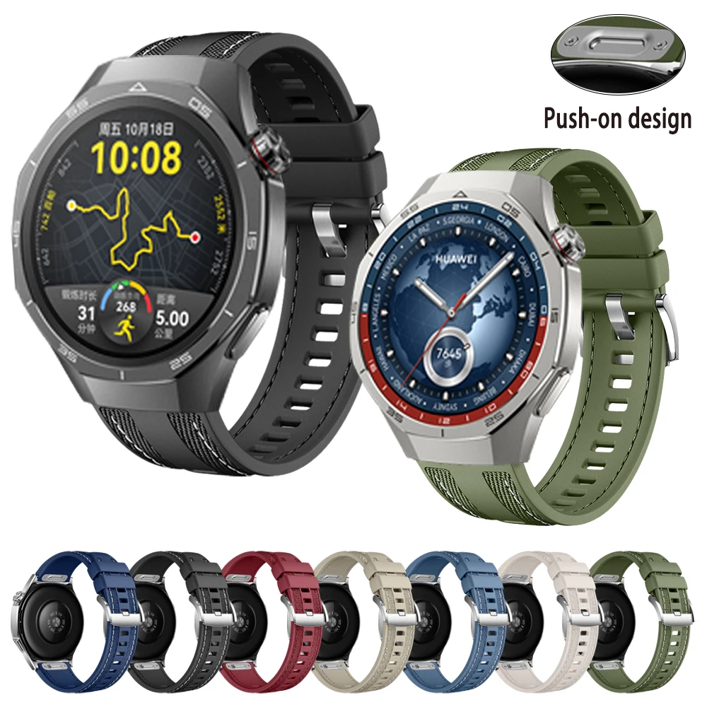 Versatile 22mm Silicone Smartwatch Strap - Premium Accessory