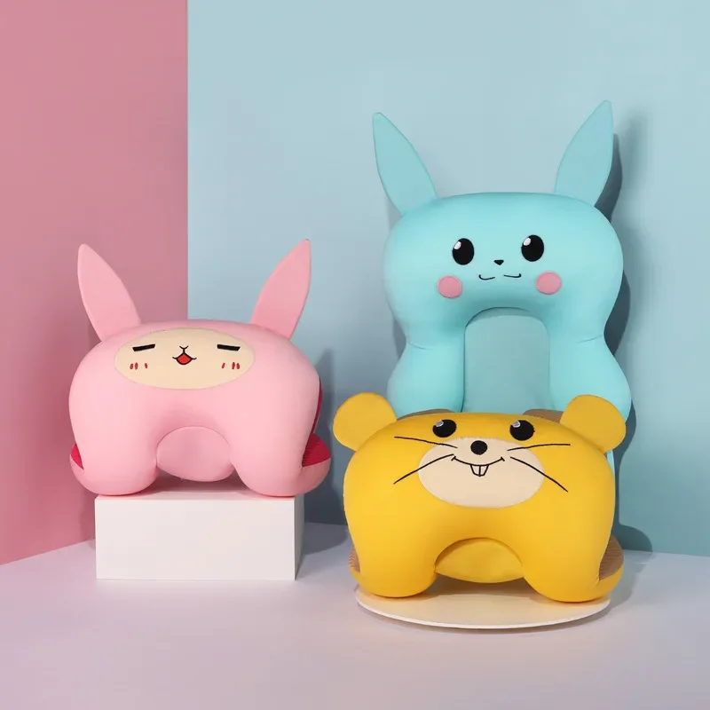 Cartoon Baby Shower Pillow Bath Tub Pad Cute Portable Non-Slip Bathtub Seat Support Mat Newborn Safety Bath Support Soft Cushion bath pillow