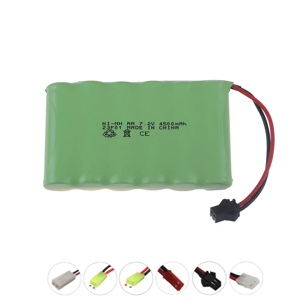 

NI-MH 7.2v 4500mah AA rechargeable battery For Remote control electric toy boat car truck 7.2 V 4500 mah nimh battery