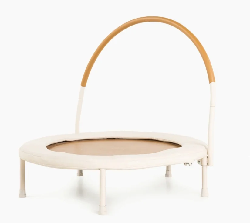 טרמפולינה מיני קפיצה לילדים בגודל 36 אינץ 'לגימנסטיקה משפחתית עם מגרש משחק פנימי מתקפל וידית