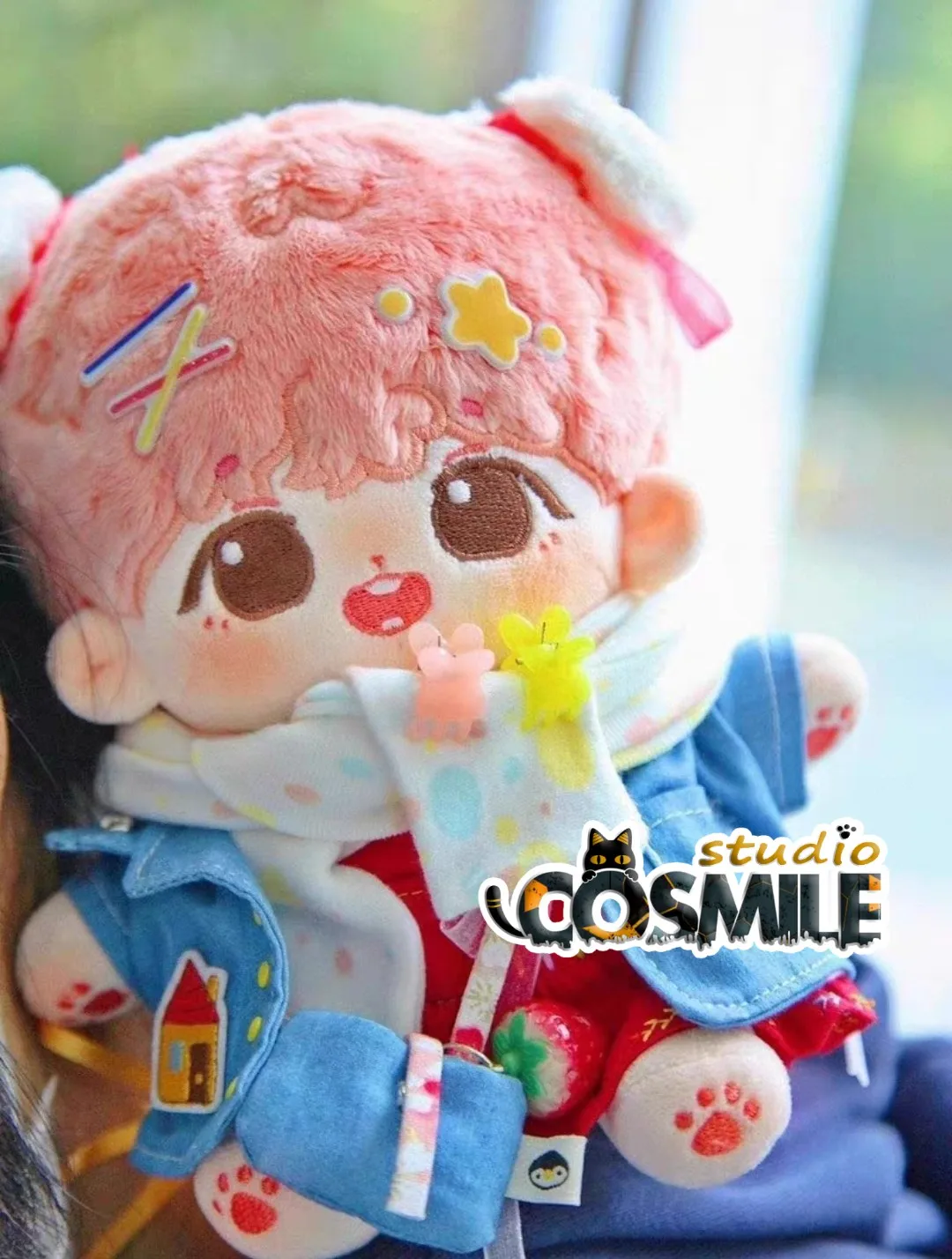 Cosmile Kpop Star Idol Pink Inu Dog Jung Kook Cute Fashion Stuffed 15cm ...