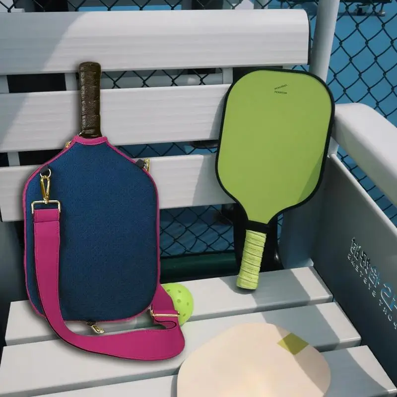 Pickleball Rackets Shoulder Bag for Men Women Sports Pickleball Paddle Bag Waterproof Paddle Tote Sturdy Racket Shoulder