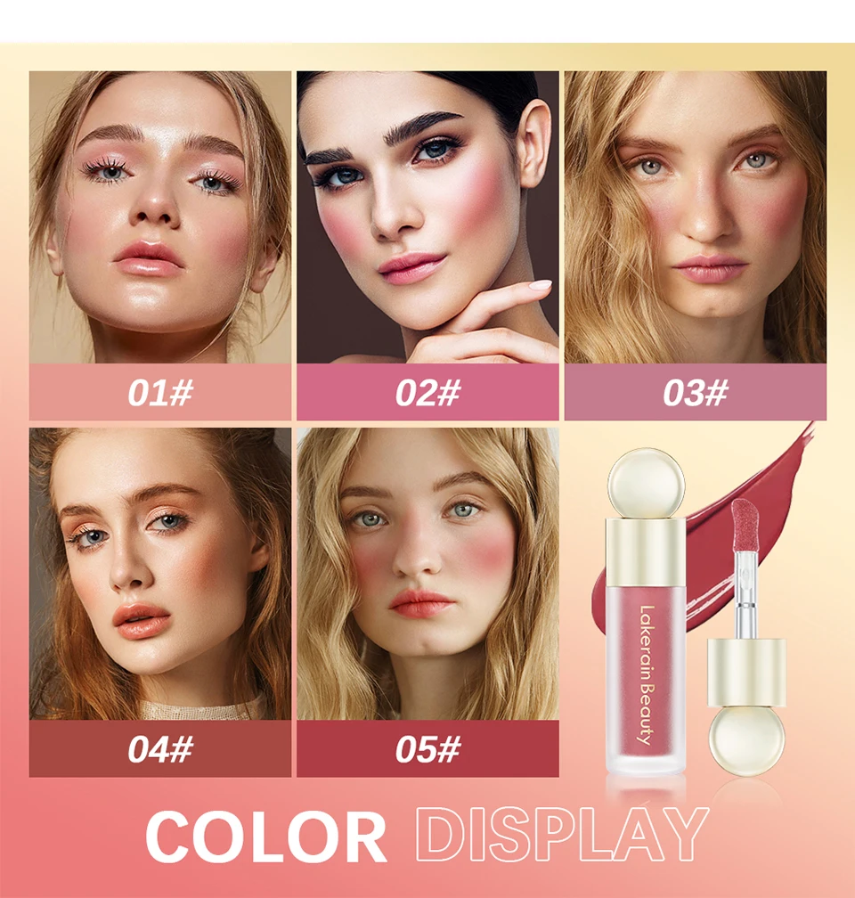 Description Picture 4 of itemMatte Liquid Blush 7.5ml Velvet Blusher Orange Peach Face Pigment Lasting Beauty Natural Cheek Tint Cream Waterproof Blush