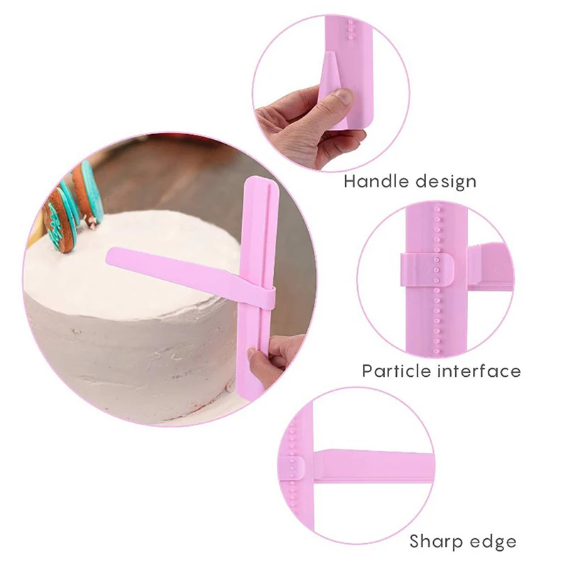 Cake tools Cake Tools Cake Scraper Fondant Spatulas Adjustable Edge Smoother Cream Decorating DIY Bakeware Tableware Kitchen Tool