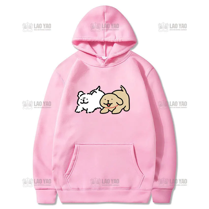 

Maltese Line Puppy Lovely Cartoon Sweatshirt Woman Man Autumn and Winter Graphic Hoodie Couple Keep Warm Hip-hop Gift Pullover