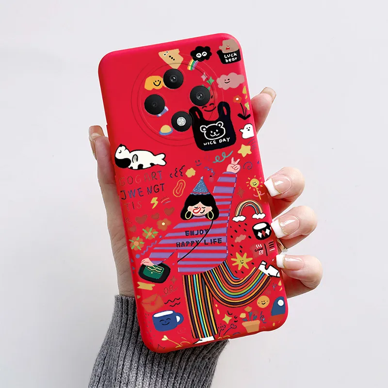 Cute Cat Cartoon Soft Silicone Bumper Protective Phone Case