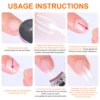 Super Strong Nail Glue For Press On False Nail Tips, Acrylic Fake Nails,Long-lasting Adhesion, Rhinestone Glue With Fast Drying 5