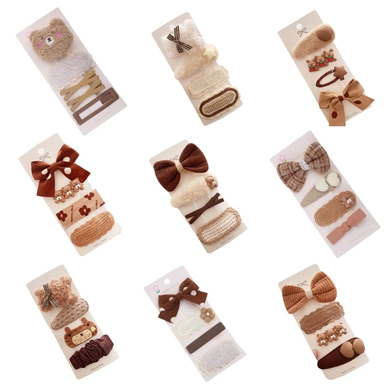 

Girls Hair Clips Barrettes Hair Pin Baby Color Child Hair 4PCS