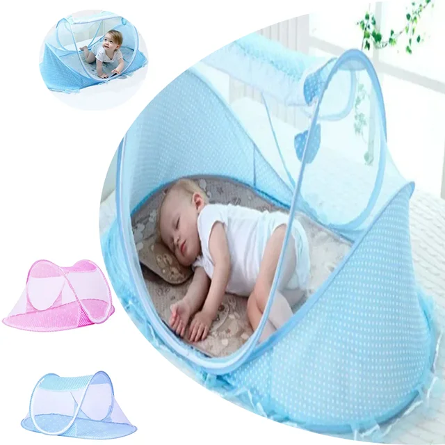 Baby Folding Mosquito Net 0-3 Years Old Portable Foldable Mosquito Net High-density Mesh Baby Tent Bedding Travel Mosquito Net 1
