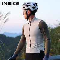INBIKE Men's Cycling Jersey Slim Fit Winter Long Sleeve Fleece Thermal Bike Clothing Full Zip Biking Bicycle Shirt Cold Weather 1