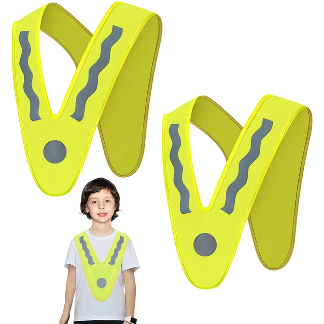 Children's Fishing Vests Reflective Kids Safety Waistcoat Night