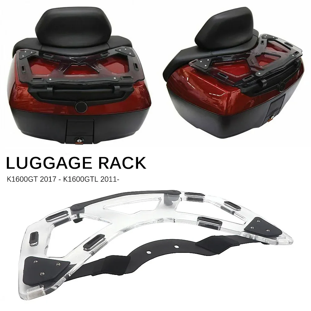 

Багажная стойка, верхняя оболочка для BMW K1600GTL K1600GT, мотоциклетная прозрачная задняя соло стойка для багажа на сумке, поддержка верхней модели