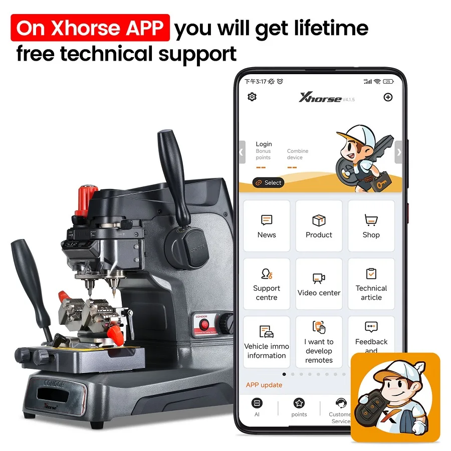 8880 | Yeni Xhorse XC-002 PRO Condor Manuel Anahtar Kesme Makinası 11 Sefd55eb4ebee48d2a5e425c68bb7142eA