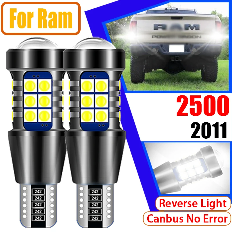 

2Pcs Car Lamps T15 912 Canbus Error Free 921 LED Reverse Light W16W Backup Bulbs For Ram 2500 2011
