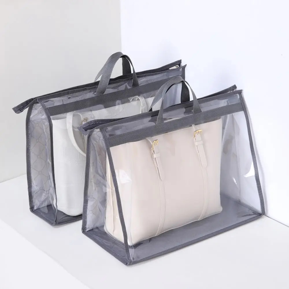 

Simple Travel Convenient Waterproof Handbag Transparent Dust Bag Storage Bag PVC