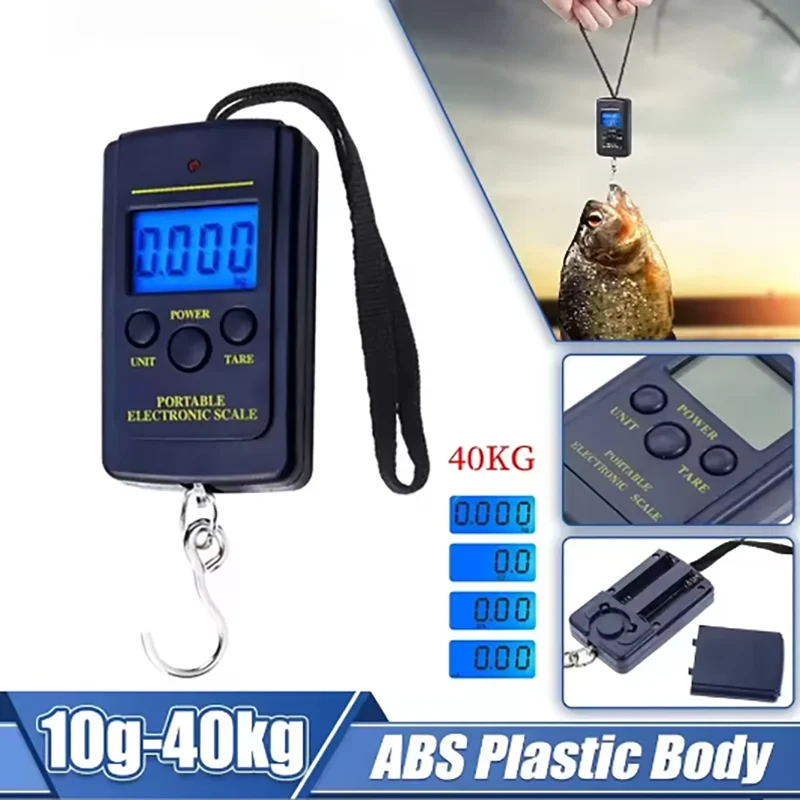 Kitchen Scales Mini Digital Scale for Fishing Luggage Travel Weight Hanging Scale Electronic Handy Pocket Weight Tool