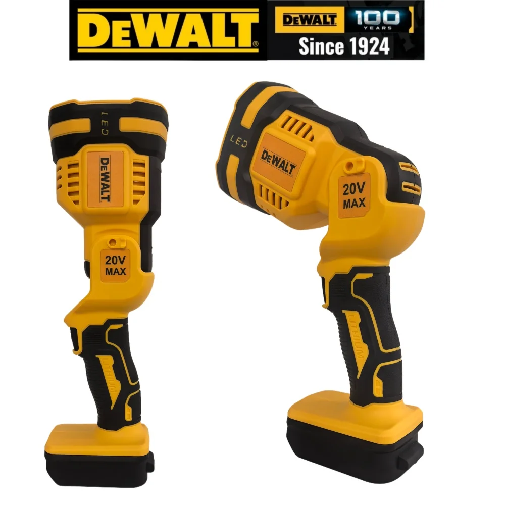 DEWALT 20V 1500 루멘 핸드헬드 스포트라이트 LED 작업등(회전식 헤드 포함) 508 야드 거리