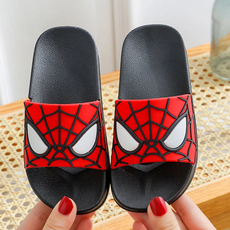 Disney Marvel zapatillas de baño para niños y niñas, chanclas para bebé, Spiderman, de verano 2022| | - AliExpress