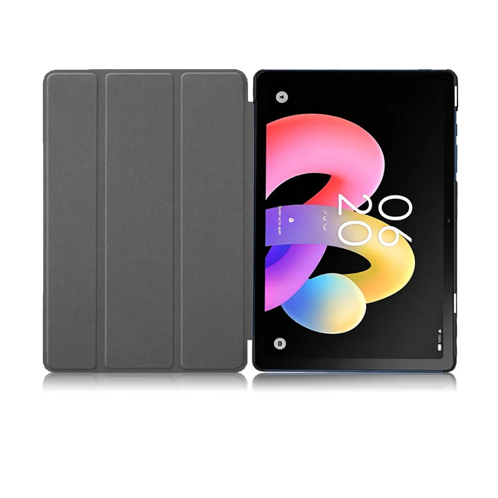 Smart Tri-Fold Flip Stand Tablet Case with Hard PC Back Shell, 10.1