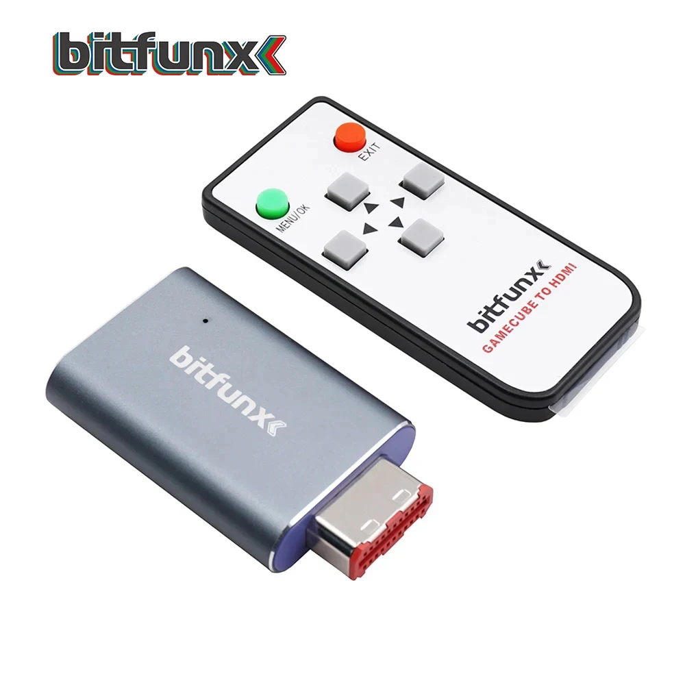Bitfunx Ngc A Digital Hdmi Converter Adapter Line Doubler E Sd2Sp2 Adattatore Per Lettore Di Schede Microsd Per Tutte Le Console Di Gioco Gamecube