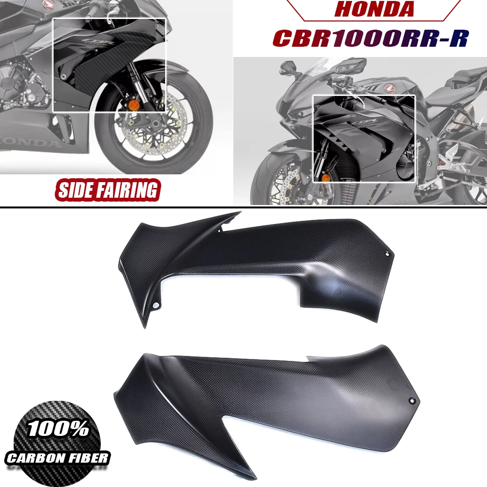 

For Honda CBR1000RR-R 2021 2022 2023 100% real Carbon Fiber Side Panels Covers Fairings Kit Motorcycle Modification