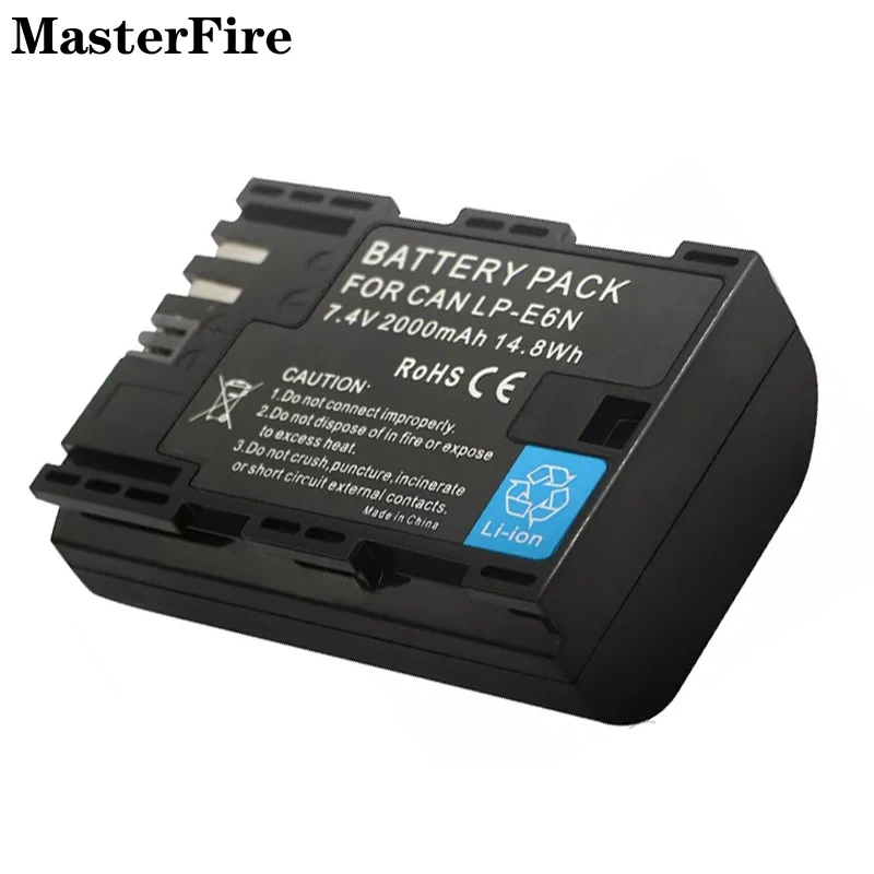 2-10 Pz Lp-E6N Lpe6N Lp-E6 2000Mah Batteria Di Ricambio Per Canon Eos 5D Mark Iv Iii Ii, 7D Mark Ii, 80D, 70D, 60D, 60Da, 7D Cell