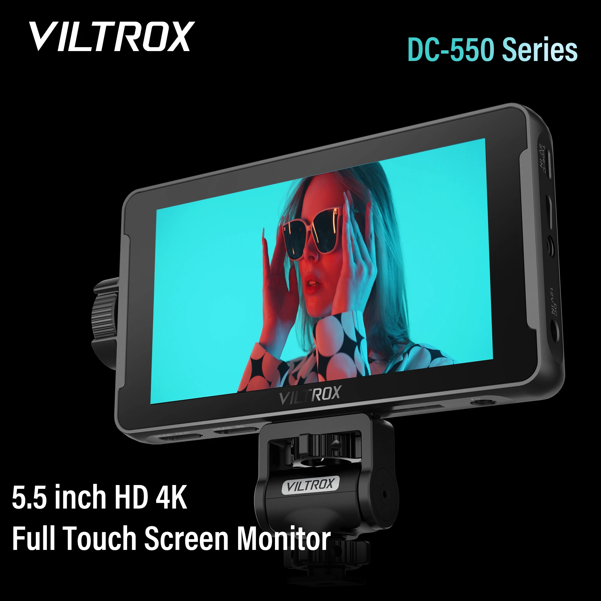 VILTROX DC-550 5.5 Inch Profissional Camera Studio Monitor 4K 30Hz HDMI Touch Screen Field 3D LUT Director Monitor 1920x1080