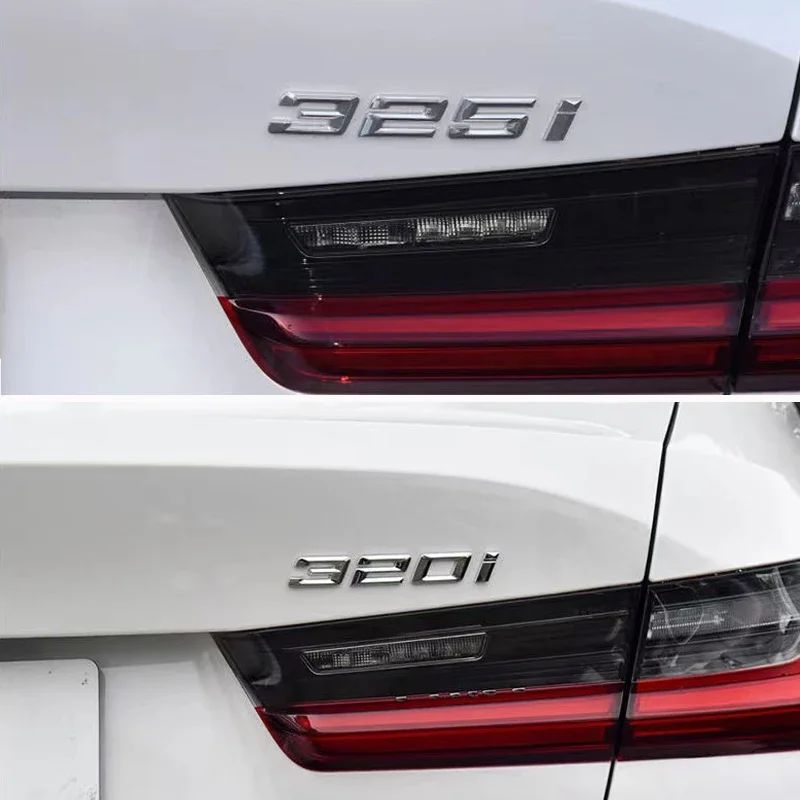 Sleek ABS Car Rear Trunk Letters Logo Badge Emblem Sticker