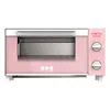 Pink/Green Automatic Household Baking Bread Cake Electric Oven Thaw Quartz Heating Independent temperature control 7L 1000w 220V 1