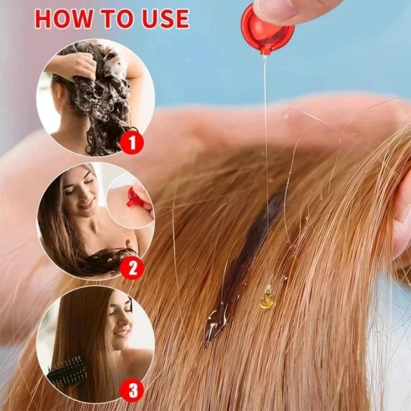 Hair Vitamin Capsule Keratin Oil Fast Restore Soft Smooth Shiny Hair Care Nourish Repair Damaged Splitting Treatment