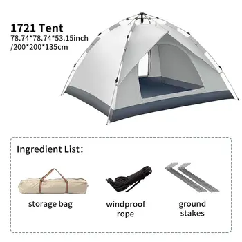 Automatic Camping Tent 4P 9