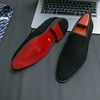Spring Italian Luxury Designer Brand Suede Leather Shoes Business Office Dress Shoes for Man Brown Nightclub Party Loafers Man