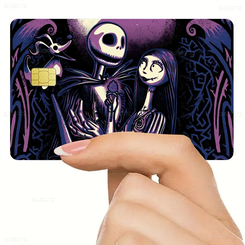Jack Skellington Spiel Anime Aufkleber Film Haut Abdeckung Fall Für Kleine Große Kein Chip Debit Kreditkarte Vorderseite – Detail 14
