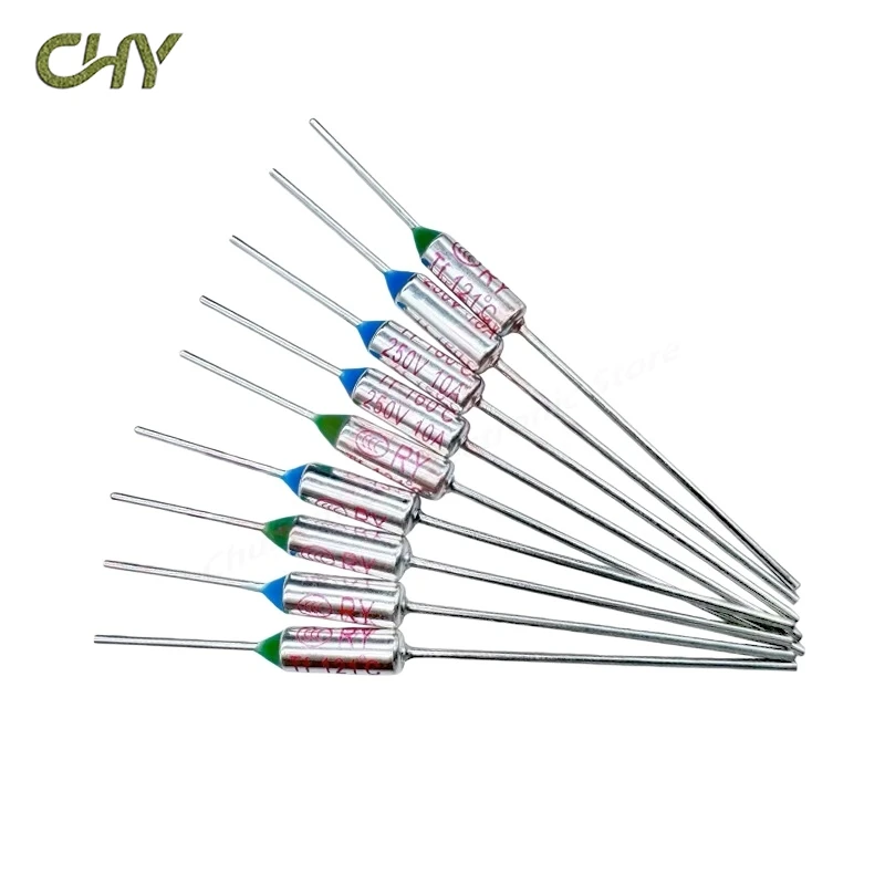 10Pcs/Lot RY Rice Cooker Metal Thermal Fuse, 60℃-300℃, 10A 250V Temperature Fuse, RY Metal Fuse