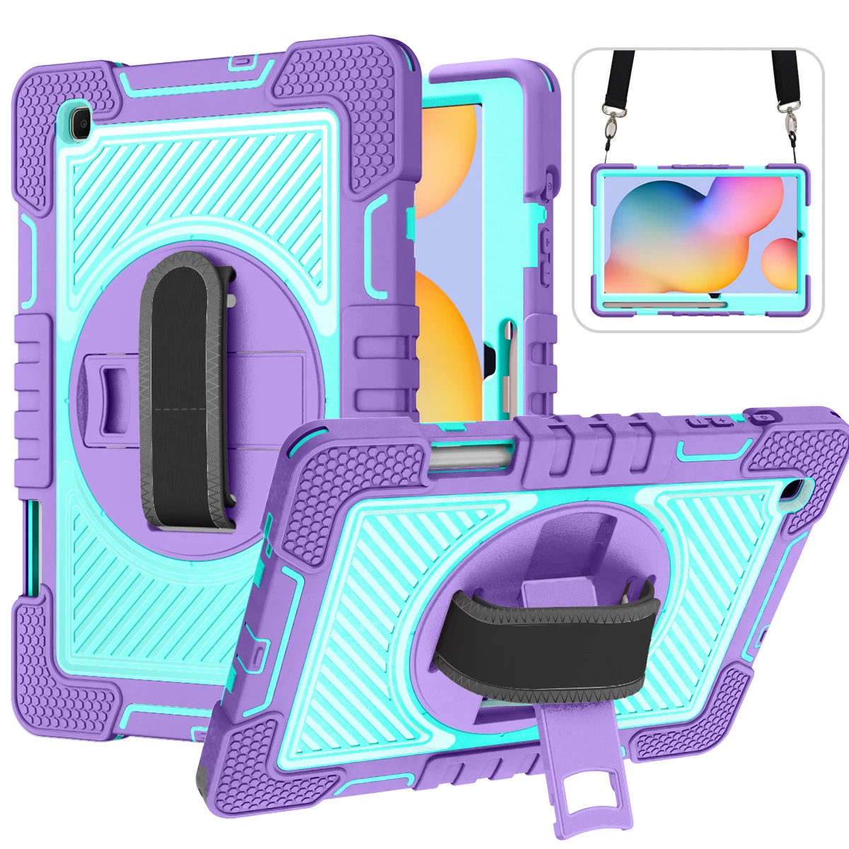 360° Rotating Kickstand Shockproof Cover for Samsung Galaxy Tab A 8.0/10.1 2019