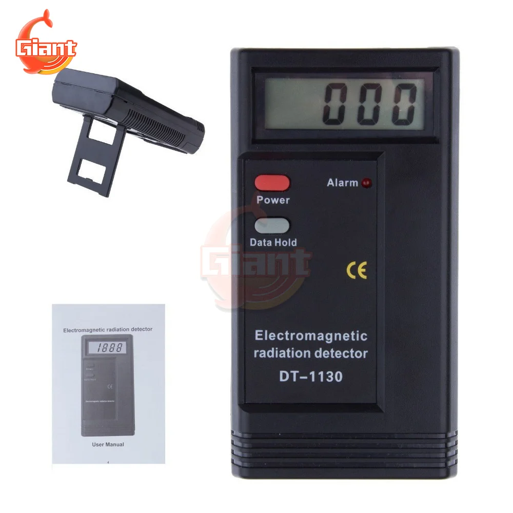 Radiation Detector DT-1130 Digital Electromagnetic Radiation Detector Portable Handheld Ghost Hunting Equipment Detector LED EMF Gauss Meter Tester