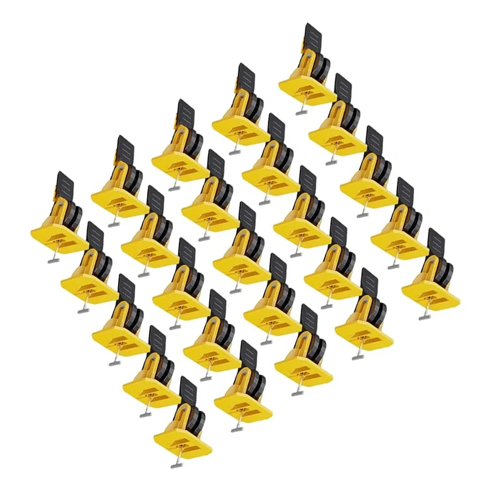 Tile Leveling Adjuster System Reusable Tile Installation Tool Kit Set Tile Leveler Spacers For Building Floor Leveling Compound