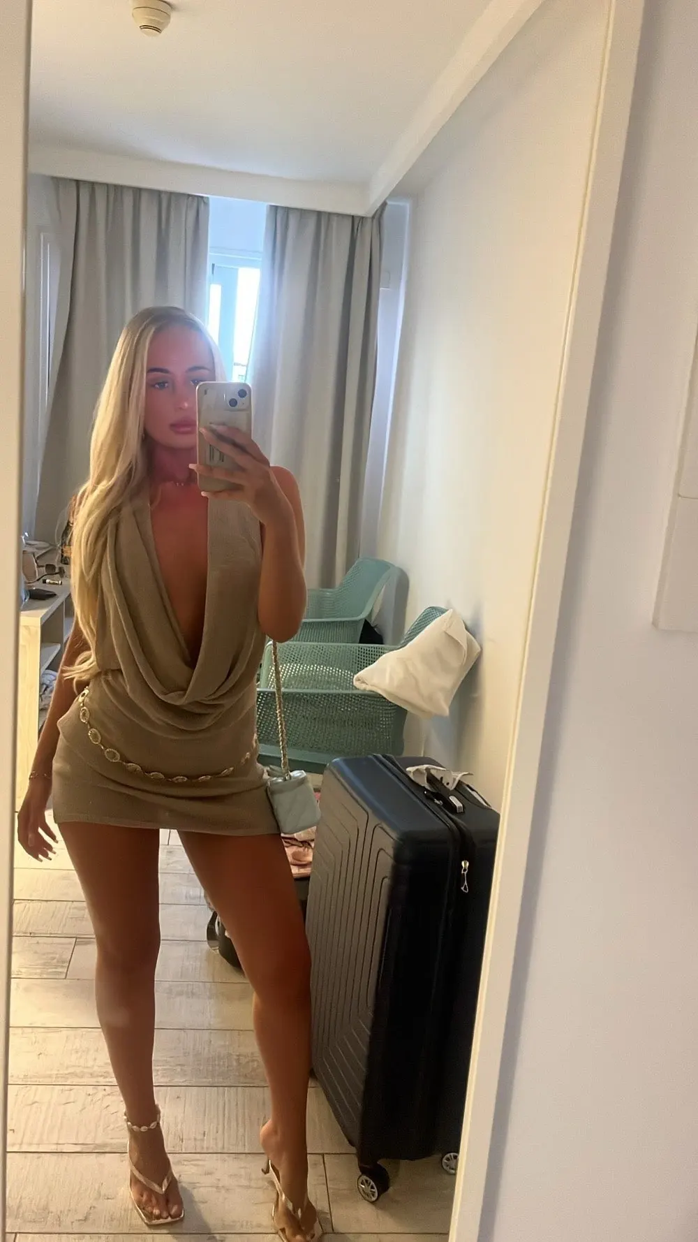 Vibrant Backless Mini Dress - Perfect Summer Cover-Up photo review