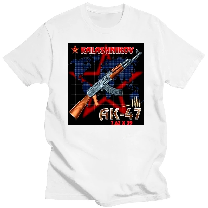 

Tshirt Russian T-Shirts Russia Putin Military Ak47 Kalashnikov Men'S Clothing For Youth Middle-Age The Old Tee Shirt