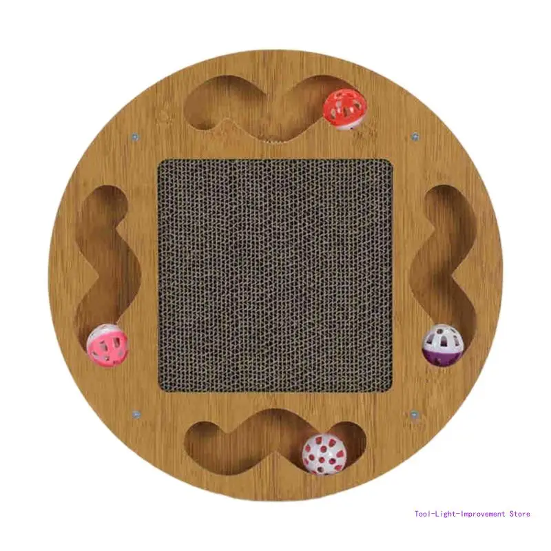 

C63E Multifunctional Cats Track Circuit Toy Scratching Game Scratch Pad Pet Toy