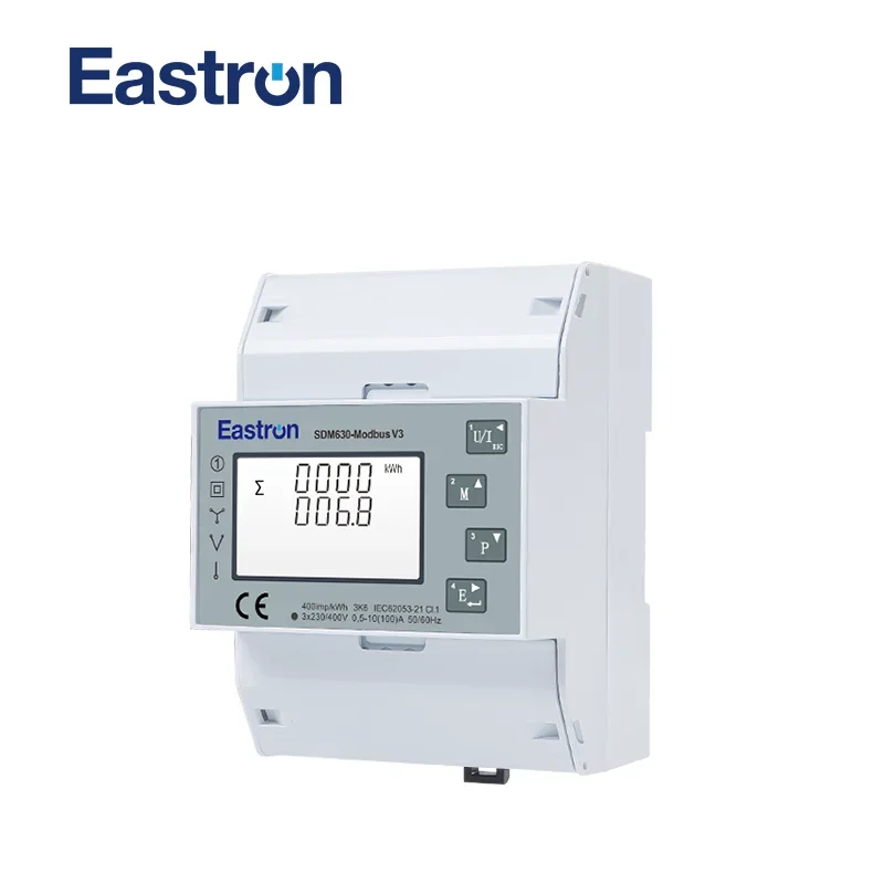 SDM630Modbus V3 Multi-function Power Analyser For PV Solar System
