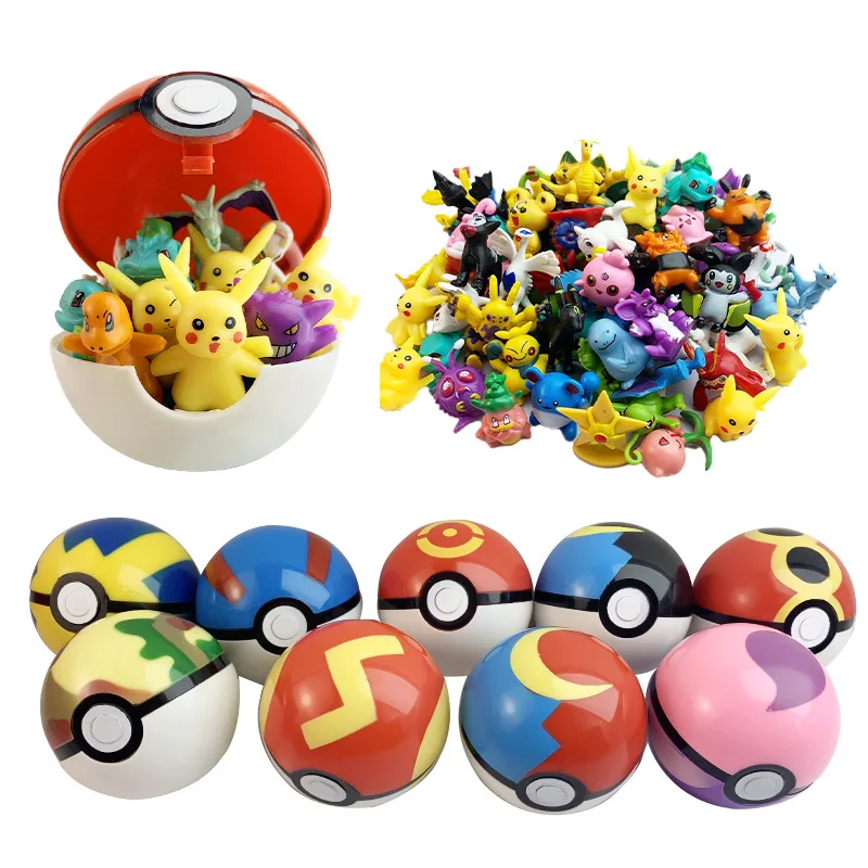 PokemonBallToyspvccute24Pokemonballdollsactionfigures