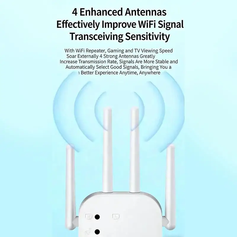 홈 네트워크 커버리지 확장을 위한 WiFi 리피터 24G 300Mbps 무선 신호 증폭기